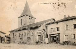 L'église de Champagnac en 1923