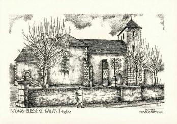 Bussiere galant eglise illustration yves ducourtioux